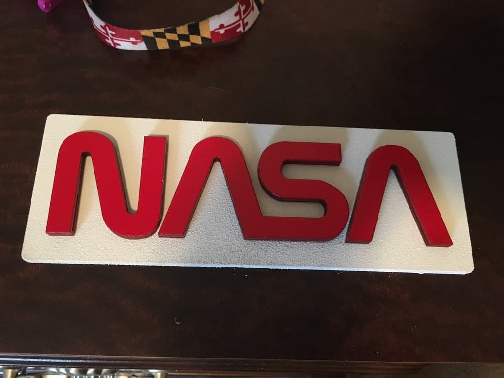 NASA Worm Logo Vector File for Laser Cutting (SVG)