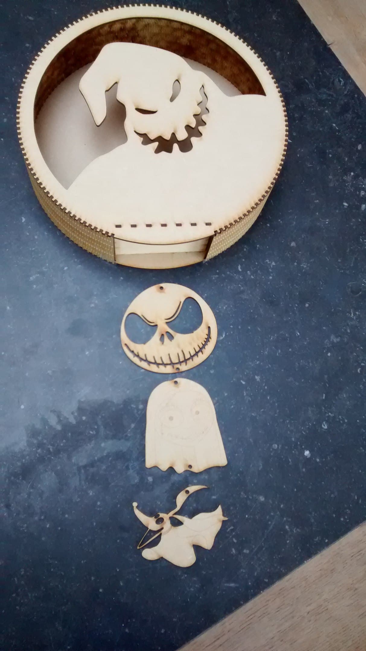 Nightmare Before Christmas Inspired Box DXF Vector Design