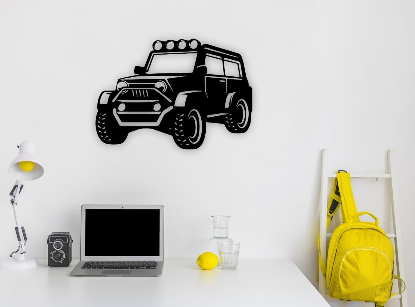 Off-Road 4x4 Jeep SUV Wall Art Laser Cut Vector File