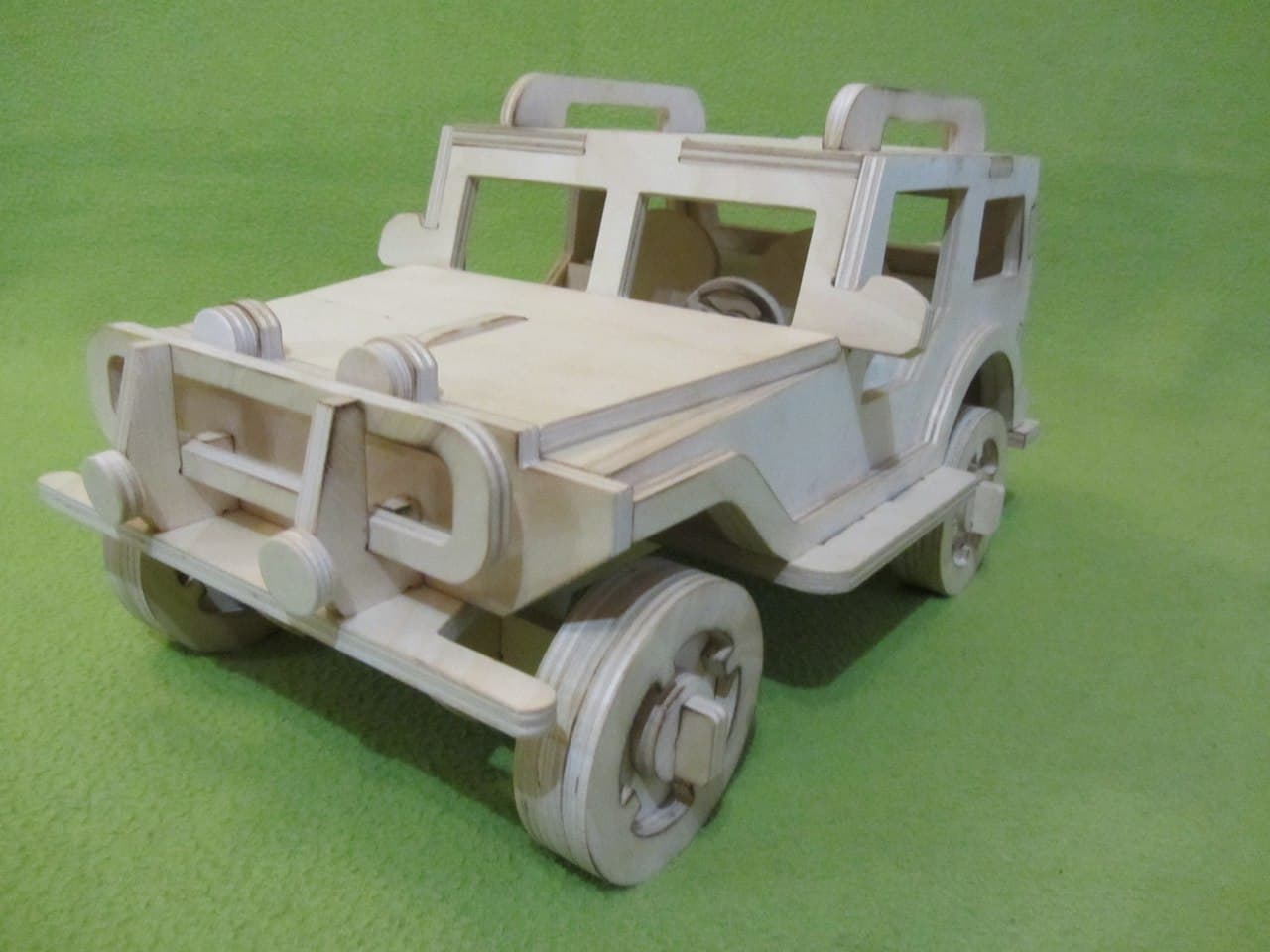 Off-Road Jeep 3D Puzzle Laser Cut Vector Plan (DXF)