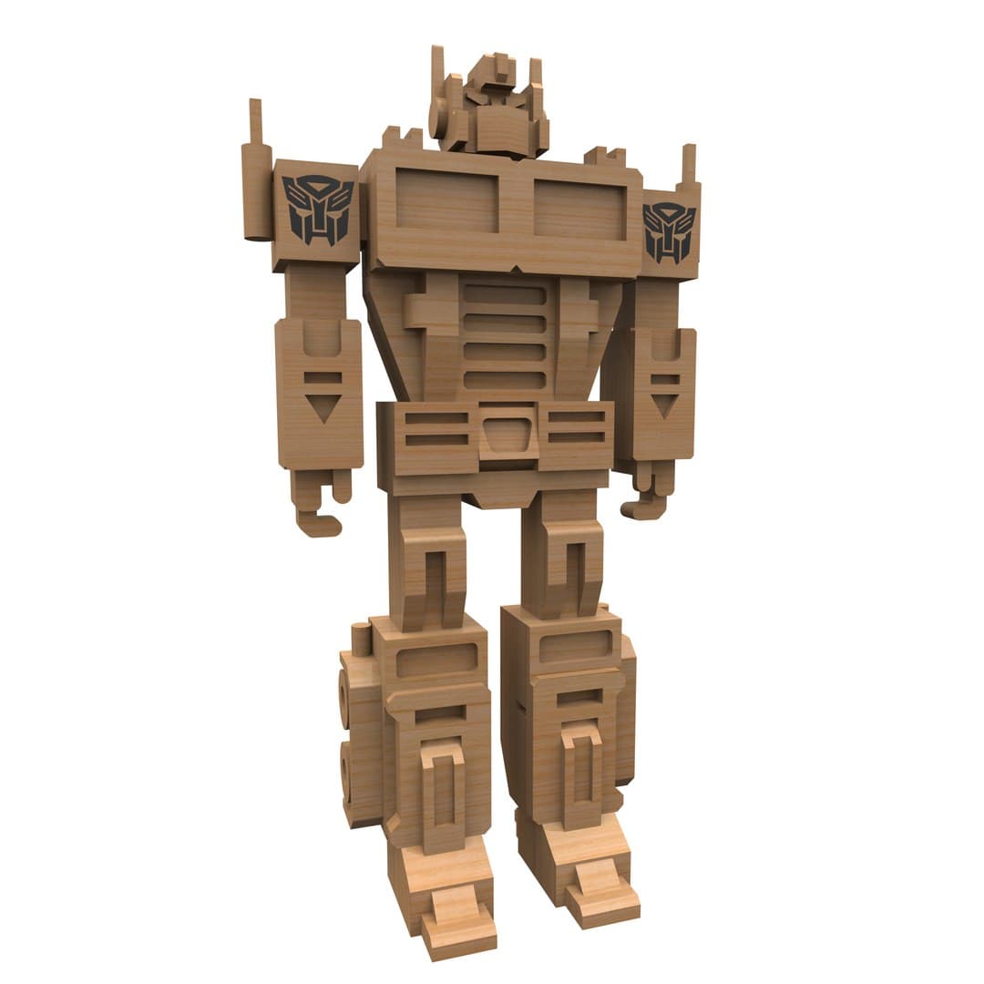 Optimus Prime 3D Puzzle Laser Cut Vector DXF File