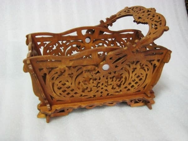 Ornate Decorative Basket Laser Cut Vector File