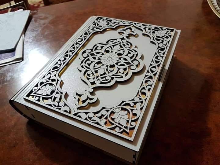 Ornate Decorative Book Box Laser Cut Vector DXF File