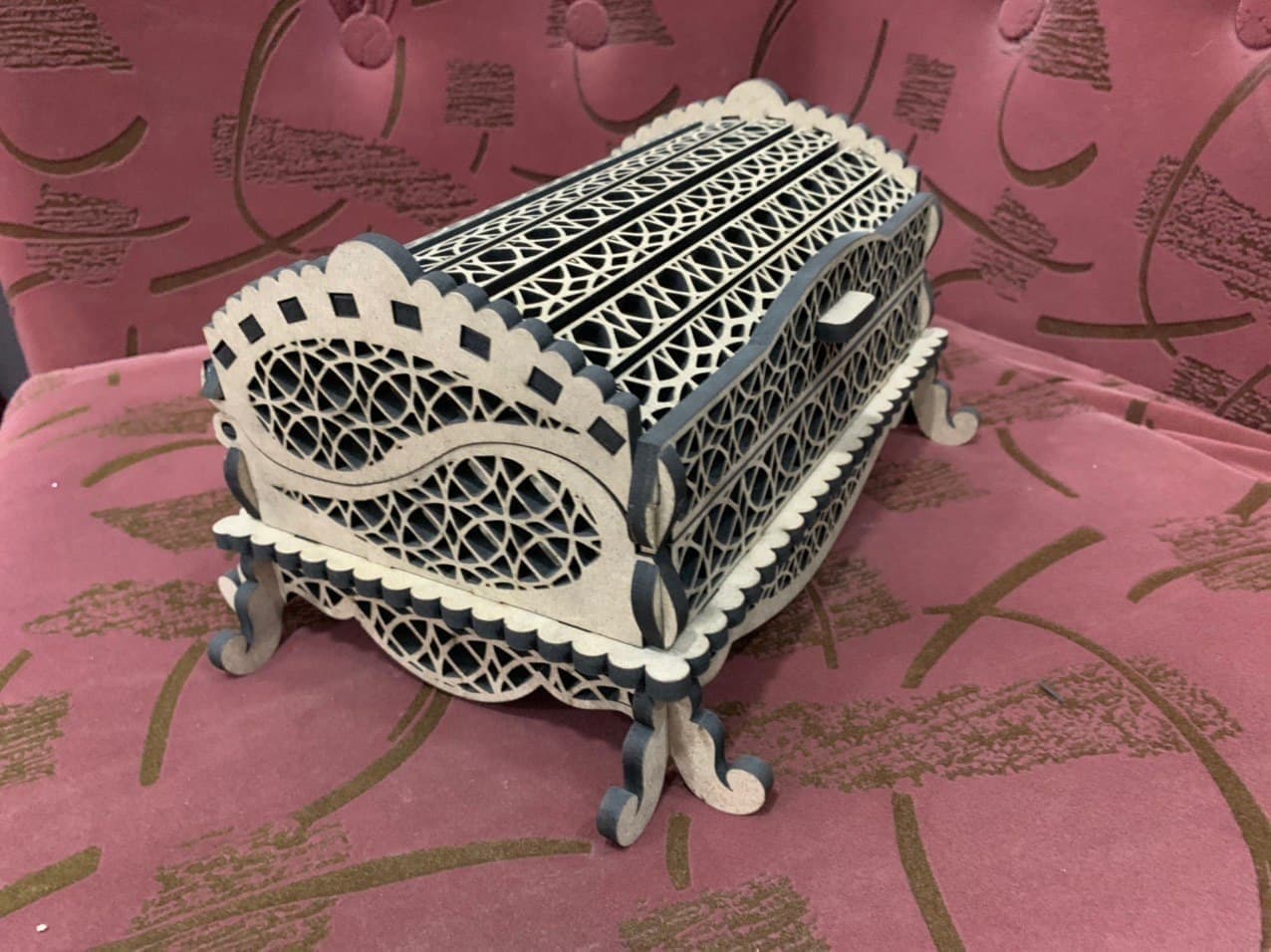 Ornate Decorative Casket Laser Cut Vector File
