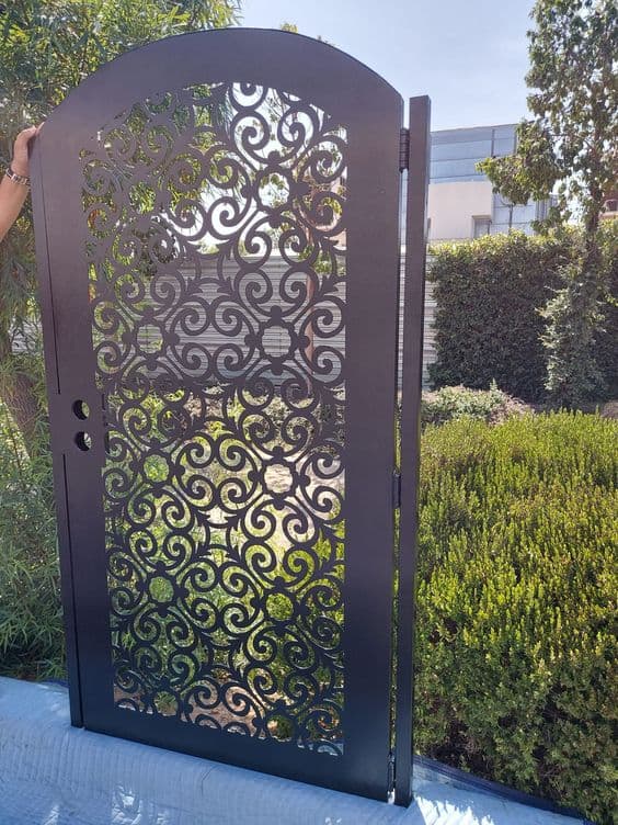 Ornate Decorative Garden Gate Laser Cut File SVG