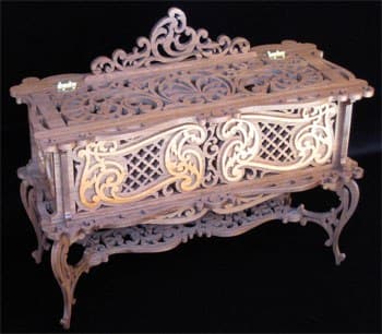 Ornate Decorative Keepsake Box Laser Cut Vector File