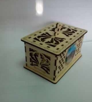 Ornate Decorative Laser Cut Box Vector File