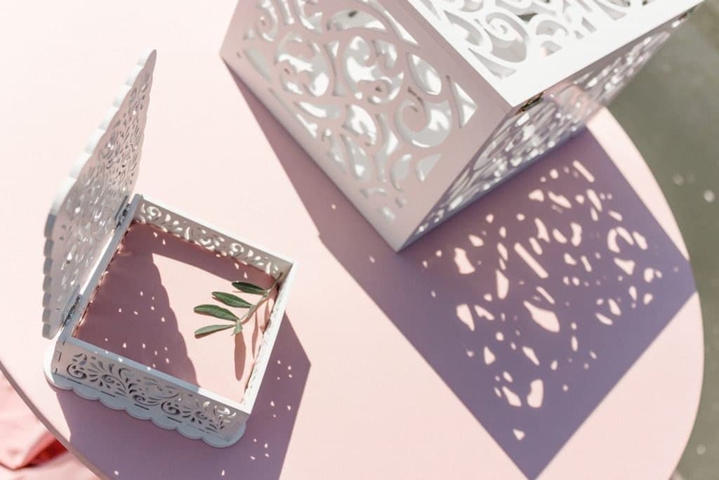 Ornate Wedding Card & Gift Box Laser Cut DXF File
