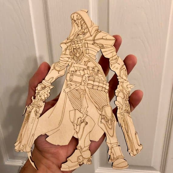 Overwatch Reaper Laser Cut Vector File