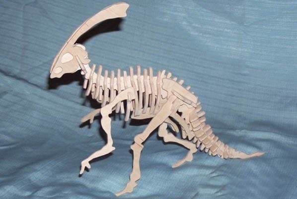 Parasaurolophus 3D Dinosaur Puzzle Laser Cut Vector File