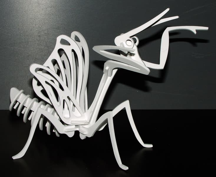 Praying Mantis 3D Puzzle Laser Cut Vector File
