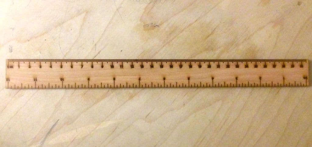 Precision Metric Ruler Vector File for Laser Cutting
