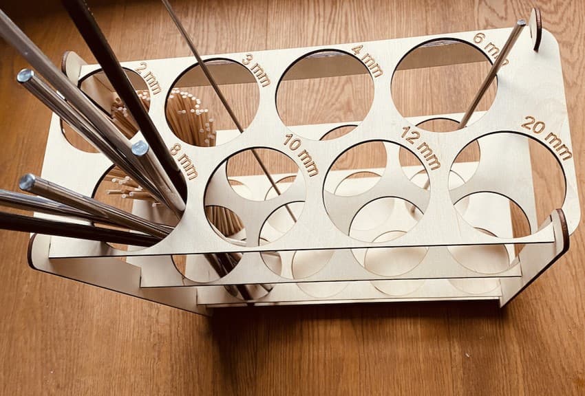 Precision Rod and Dowel Organizer Stand SVG File