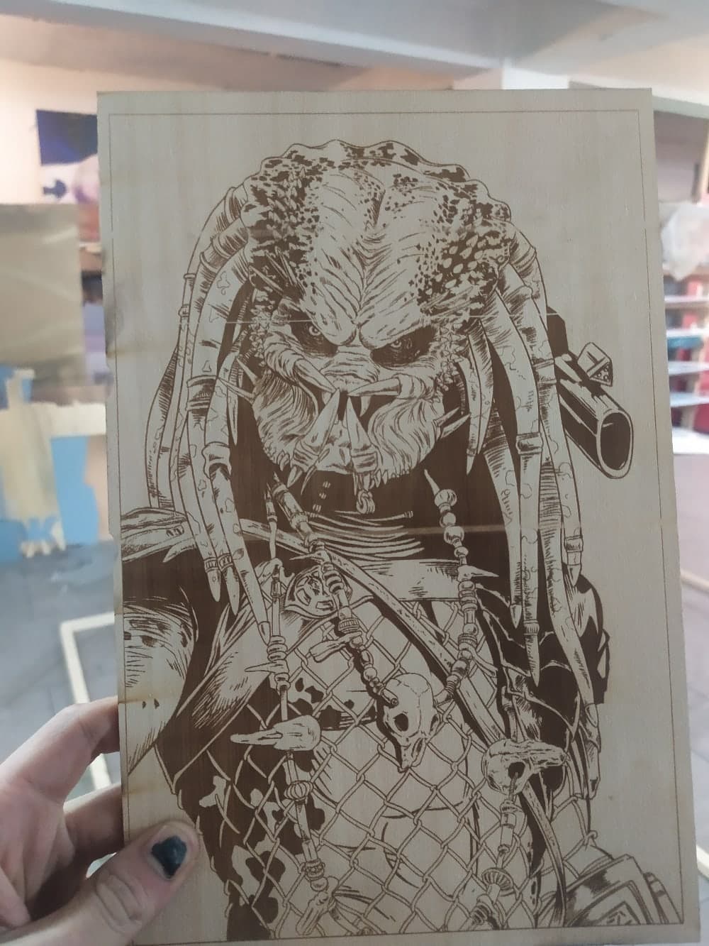 Predator Movie Character Laser Engraving Vector File