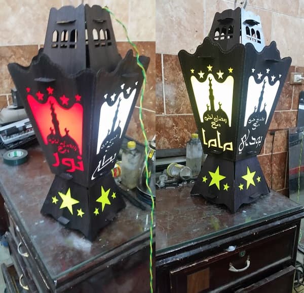 Ramadan Fanoos Lantern Laser Cut Vector DXF File