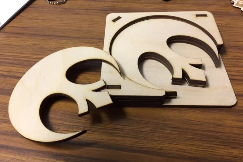 Rebel Alliance Logo Coaster Set Laser Cut SVG File