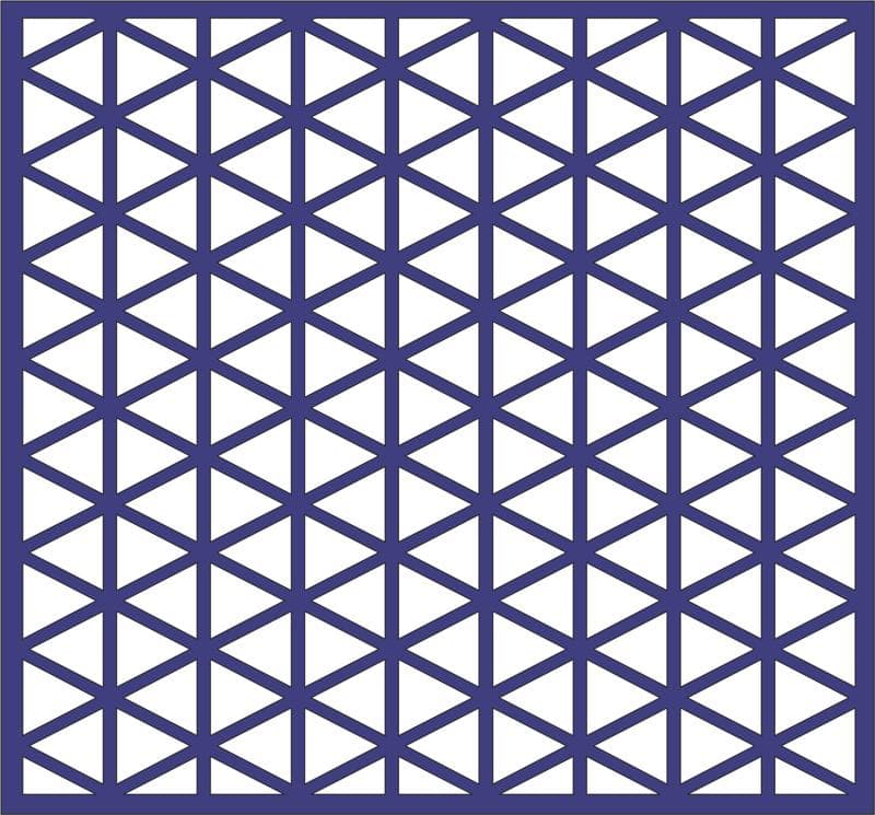 Repeating Isometric Triangle Lattice Pattern (DXF Vector File)