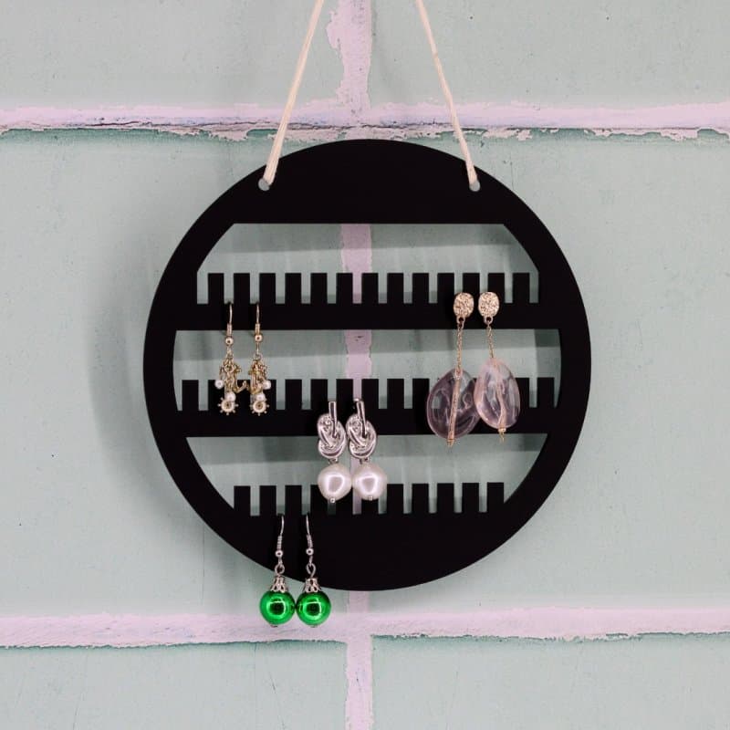 Round Hanging Earring Organizer Laser Cut Vector File