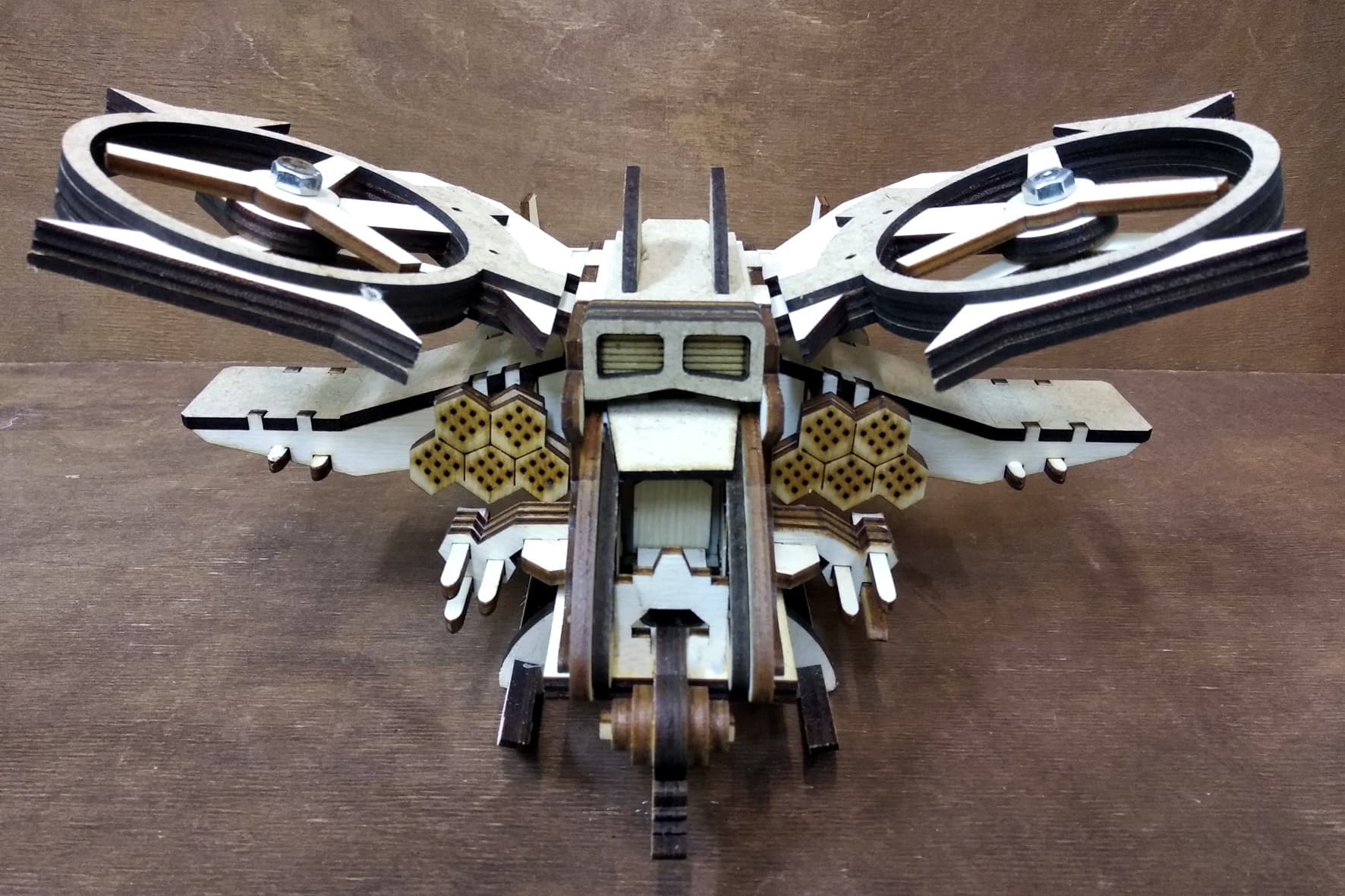 Sci-Fi Scorpion Helicopter 3D Puzzle Laser Cut Vector File