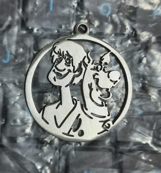 Scooby-Doo and Shaggy Pendant Vector for Laser Cutting DXF