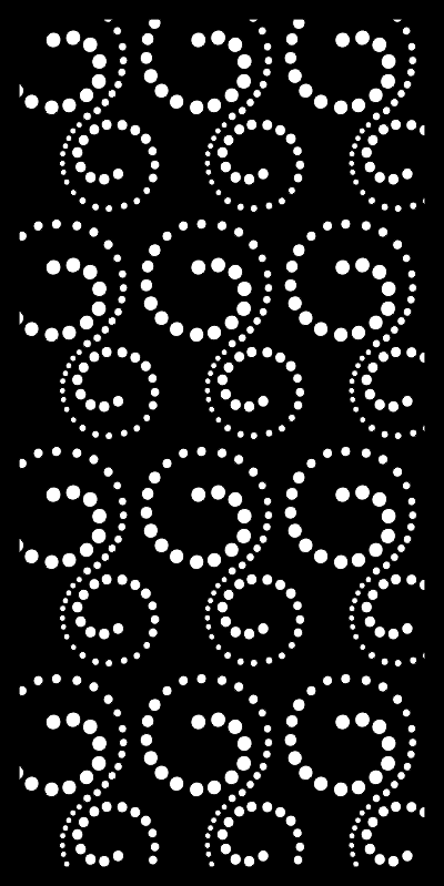 Seamless Dotted Spiral Pattern Vector for Laser Cutting