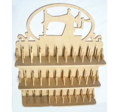 Sewing Thread Spool Rack Vector for Laser Cutting