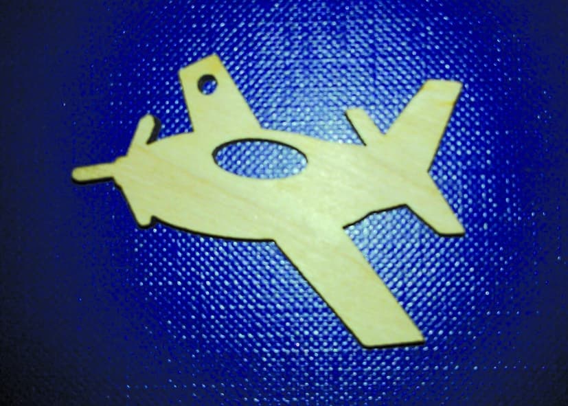 Simple Airplane Silhouette Laser Cut Vector File