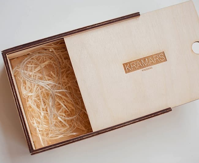 Sliding Lid Wooden Gift Box Laser Cut Vector File (DXF)