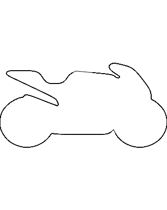 Sportbike Silhouette Vector File for Laser Cutting (DXF)