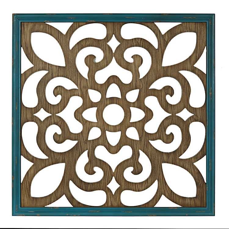Square Ornate Decorative Wall Panel Laser Cut Vector SVG