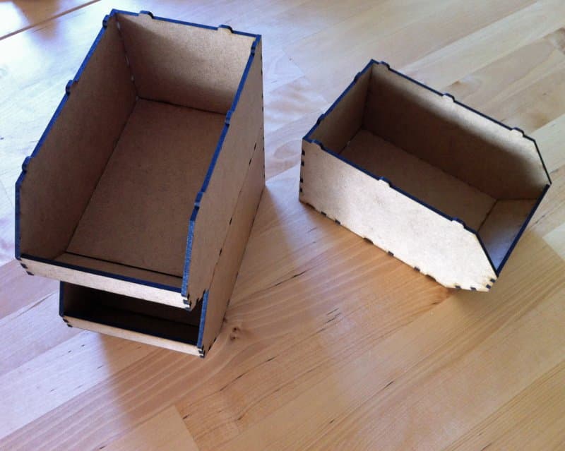 Stackable Storage Bin SVG Laser Cut File