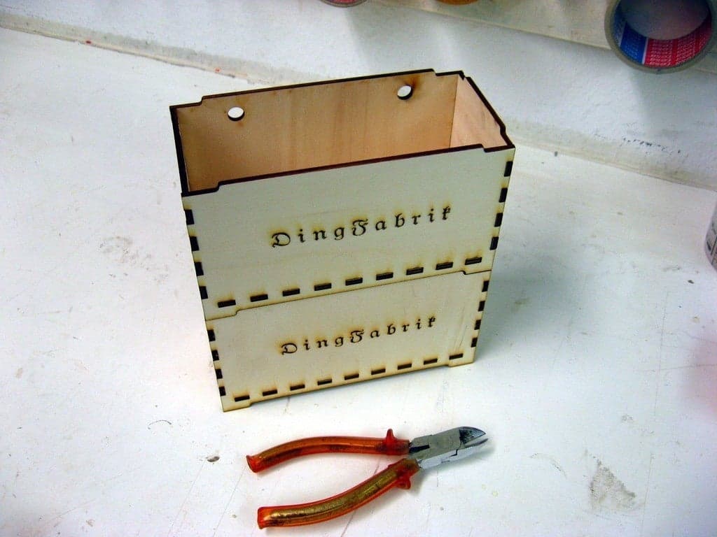 Stackable Storage Box Laser Cut Vector Plan DXF File