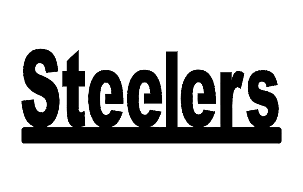 Steelers Word Logo Sign Vector DXF File for Laser Cutting