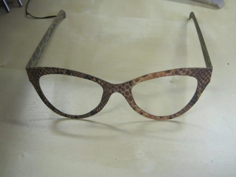 Stylish Cat-Eye Glasses Vector Design for Laser Cutting DXF