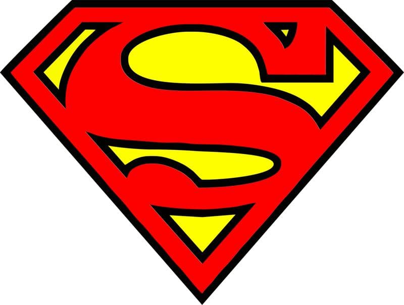 Superman Logo Vector File for Laser Cutting and CNC