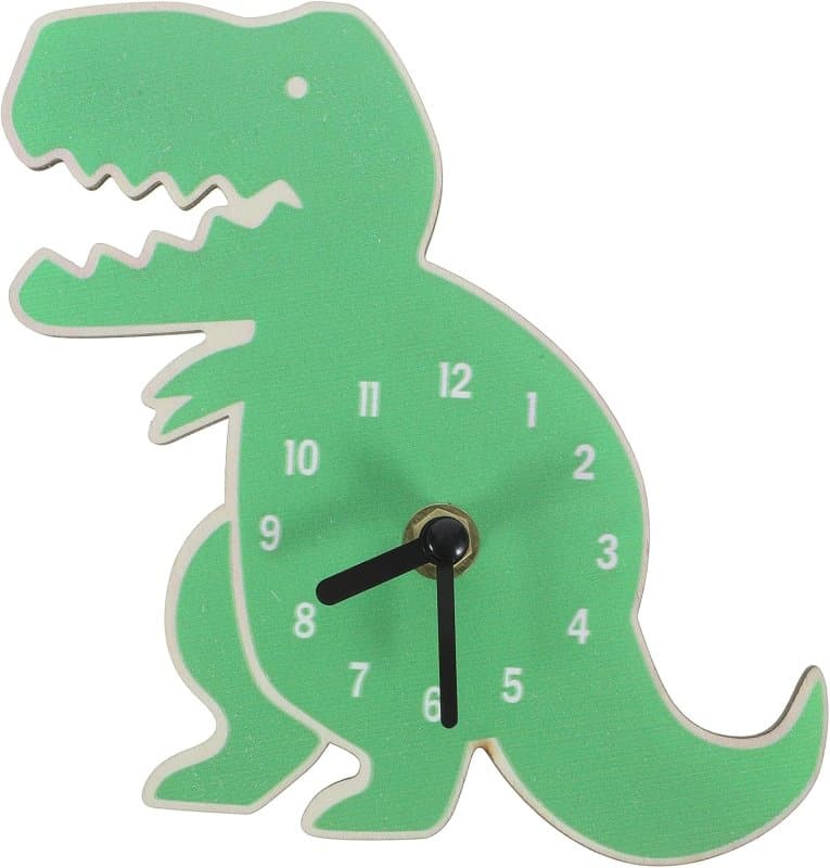 T-Rex Dinosaur Wall Clock Vector File for Laser Cutting