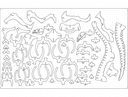 Plano de Vector de Rompecabezas 3D de Esqueleto de T-Rex para Corte Láser DXF