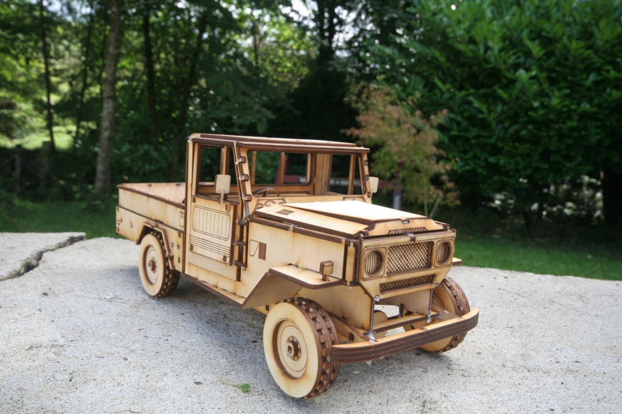 Toyota Land Cruiser BJ-44 3D Puzzle Laser Cut Vector File