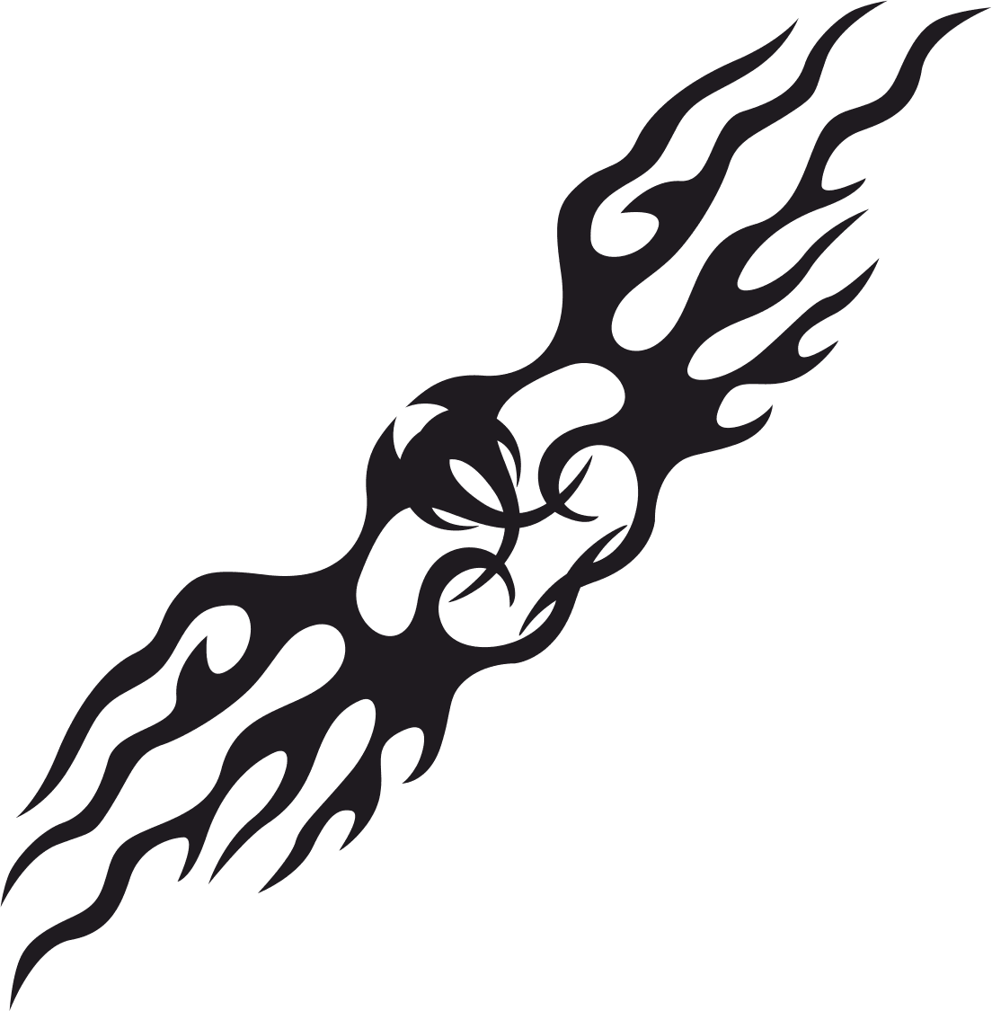 Tribal Flame Tattoo Vector Design for Laser Cutting