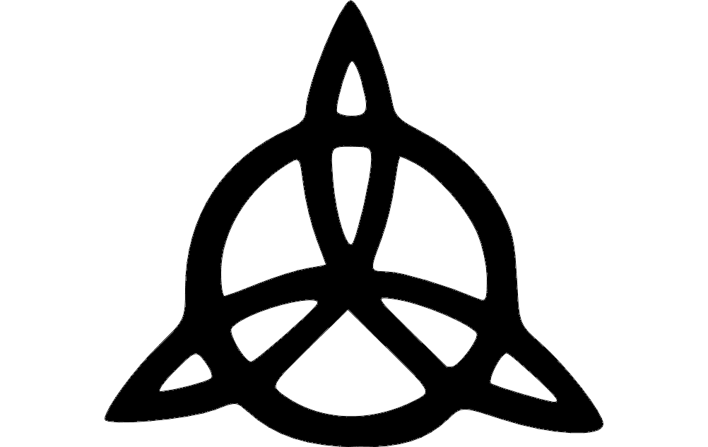 Triquetra Celtic Knot Vector Design DXF File