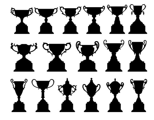 Trophy Collection Vector Set - DXF Laser Cutting File