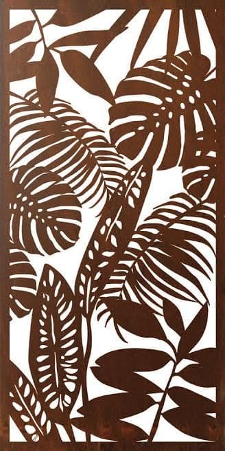 Tropical Jungle Leaf Decorative Screen Laser Cut DXF File