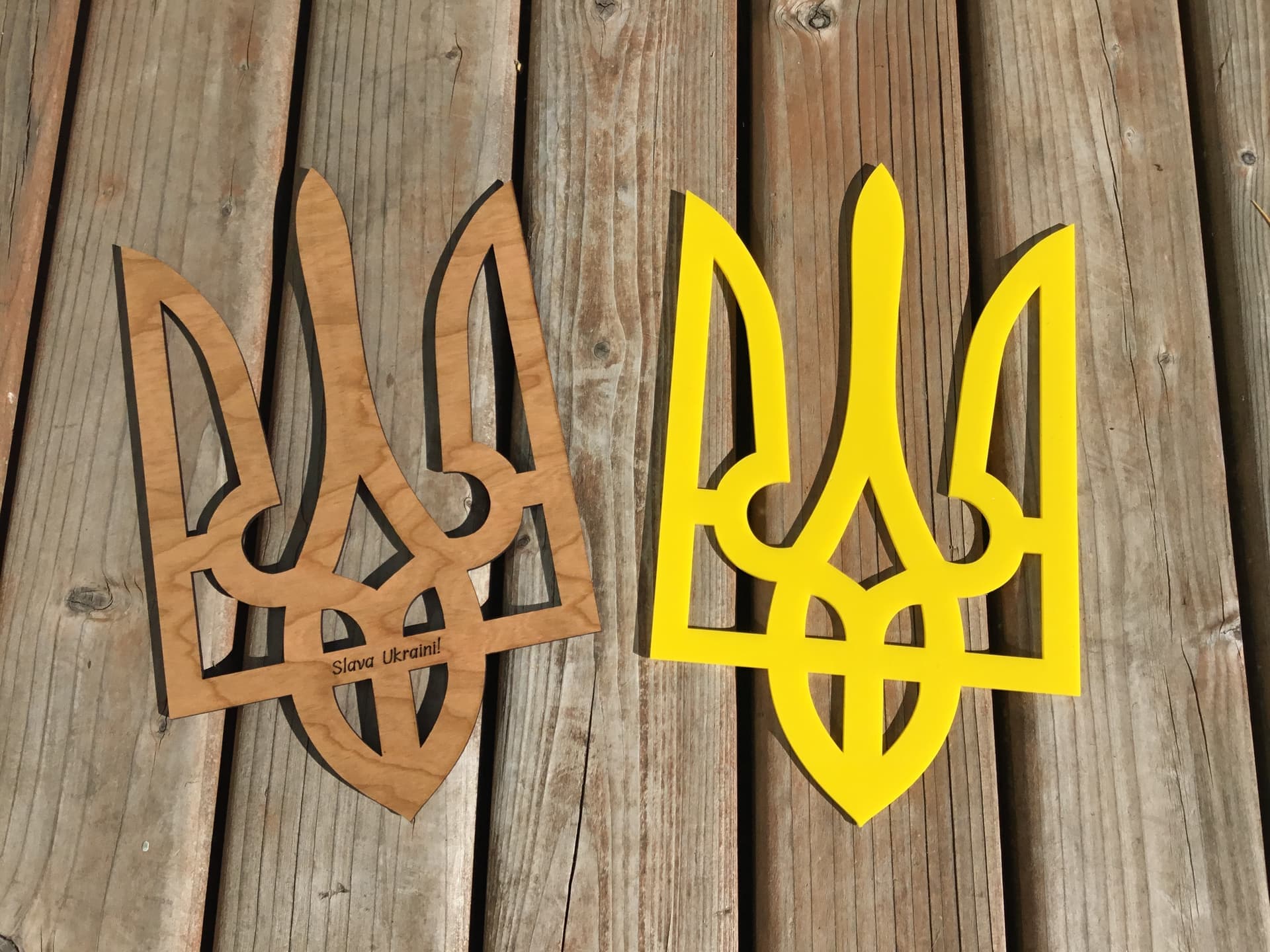 Ukrainian Tryzub Emblem Laser Cut Vector File