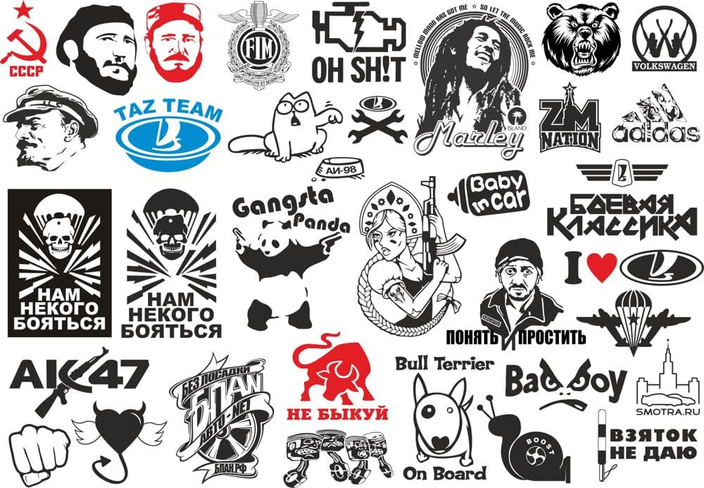 Ultimate Car Decal Pack Vector Collection for Laser Cutting