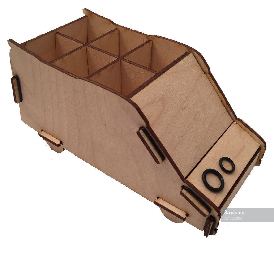 Van Shaped Desk Organizer Laser Cut Vector File