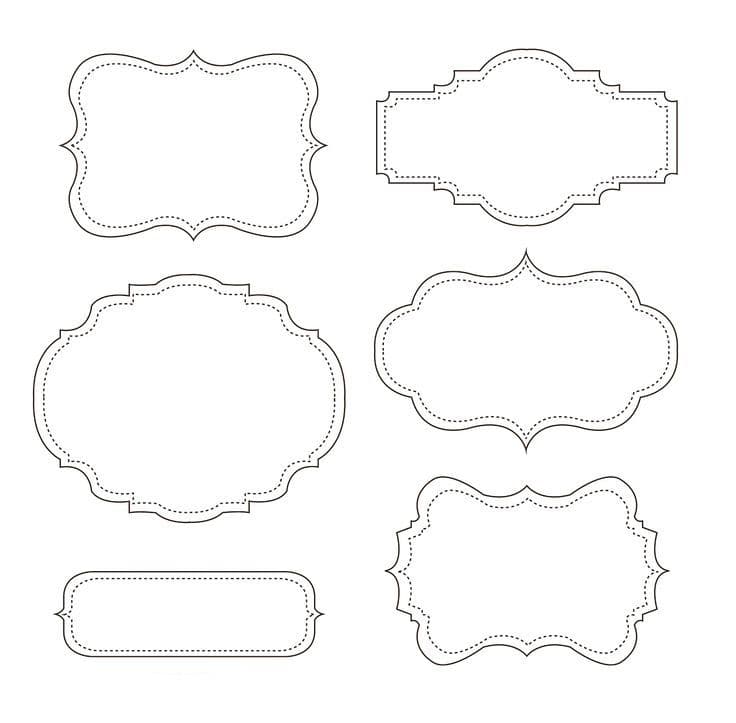 Vintage Fancy Frames Collection Vector Design for Laser Cutting