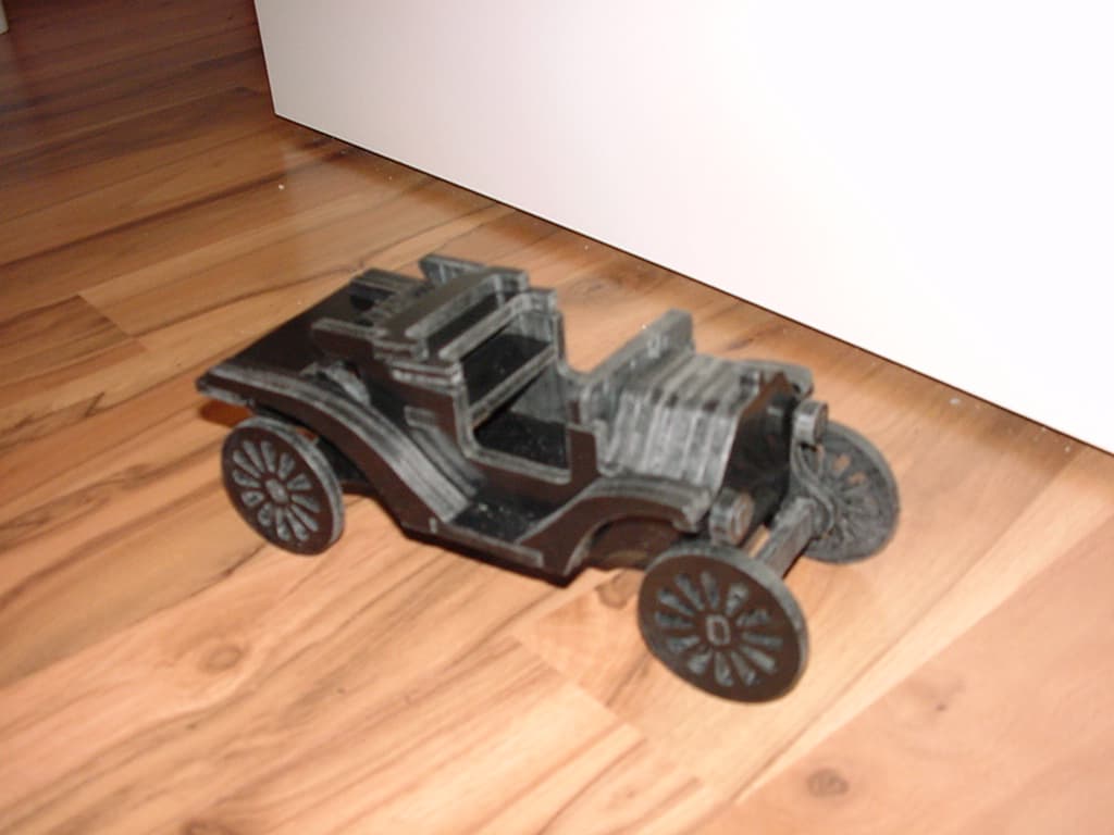 Vintage Model T Car 3D Puzzle Laser Cut DXF File