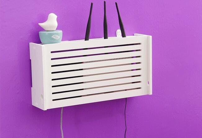 Wall Mounted WiFi Router Storage Box Laser Cut Vector File