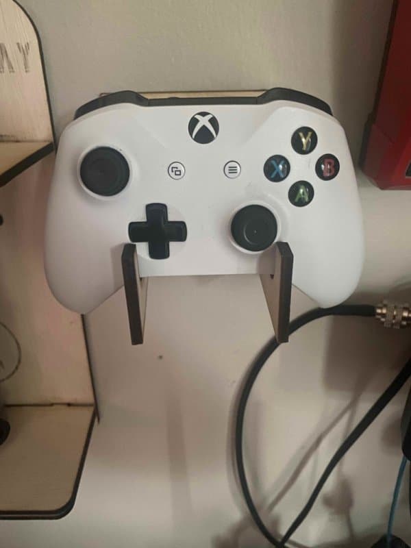 Wall-Mounted Xbox Controller Holder Laser Cut DXF File