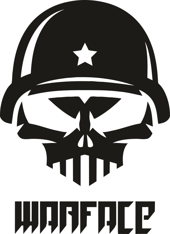 Vector de Logotipo de Calavera Warface DJ DXF SVG para Láser y CNC